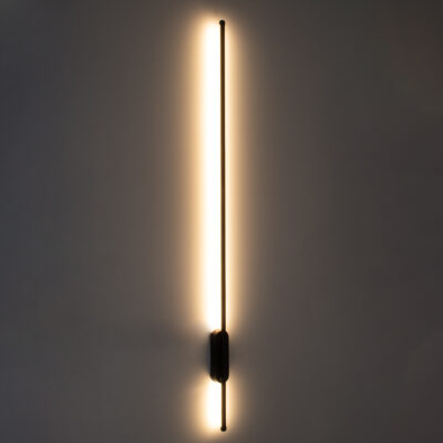 LEDTM® HARLEM 61335 Φωτιστικό Τοίχου - Απλίκα Design LED CCT 18W 2160lm 120° AC 220-240V - Εναλλαγή Φωτισμού μέσω Διακόπτη On/Off All In One Ψυχρό 6000k+Φυσικό 4500k+Θερμό 2700k Μ5 x Π4 x Υ120cm - Μαύρο - 3 Years Warranty - Image 9