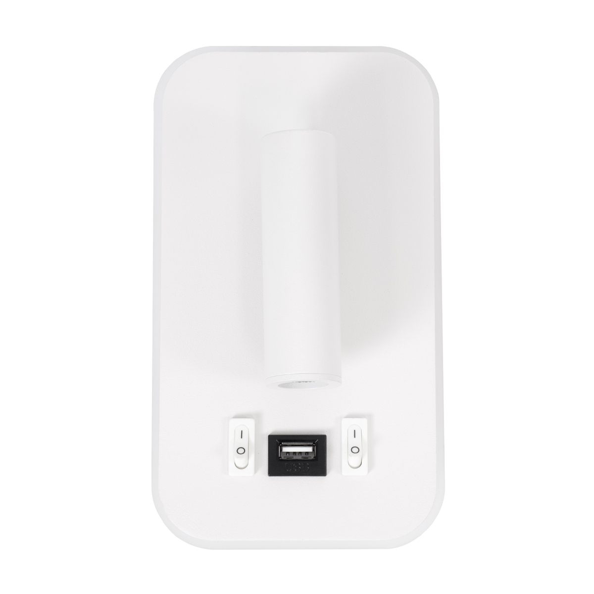 LEDTM® LADY-O 61364 Μοντέρνο Φωτιστικό Τοίχου - Απλίκα Ξενοδοχείου Reading Light με Φορτιστή USB 3A LED 10W 1000lm 36° & 360° AC 220-240V IP20 Φυσικό Λευκό 4500K - Bridgelux COB Chip & TÜV SÜD Driver - Λευκό Ματ - Μ10.5 x Π10 x Υ18.5cm - 3 Χρόνια Εγγύηση - Image 3