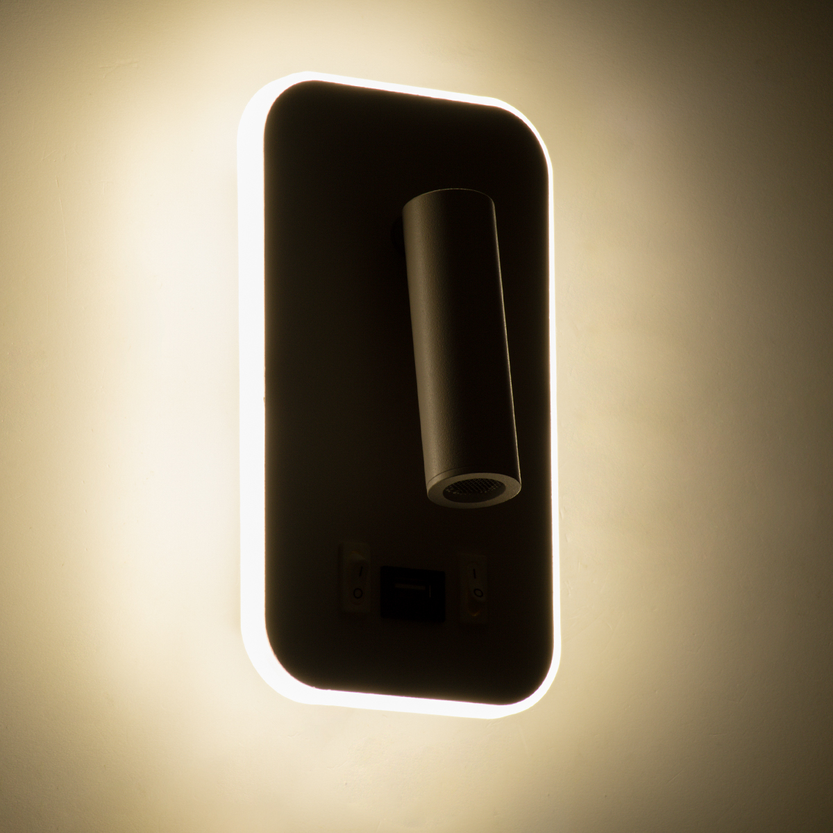 LEDTM® LADY-O 61364 Μοντέρνο Φωτιστικό Τοίχου - Απλίκα Ξενοδοχείου Reading Light με Φορτιστή USB 3A LED 10W 1000lm 36° & 360° AC 220-240V IP20 Φυσικό Λευκό 4500K - Bridgelux COB Chip & TÜV SÜD Driver - Λευκό Ματ - Μ10.5 x Π10 x Υ18.5cm - 3 Χρόνια Εγγύηση - Image 9