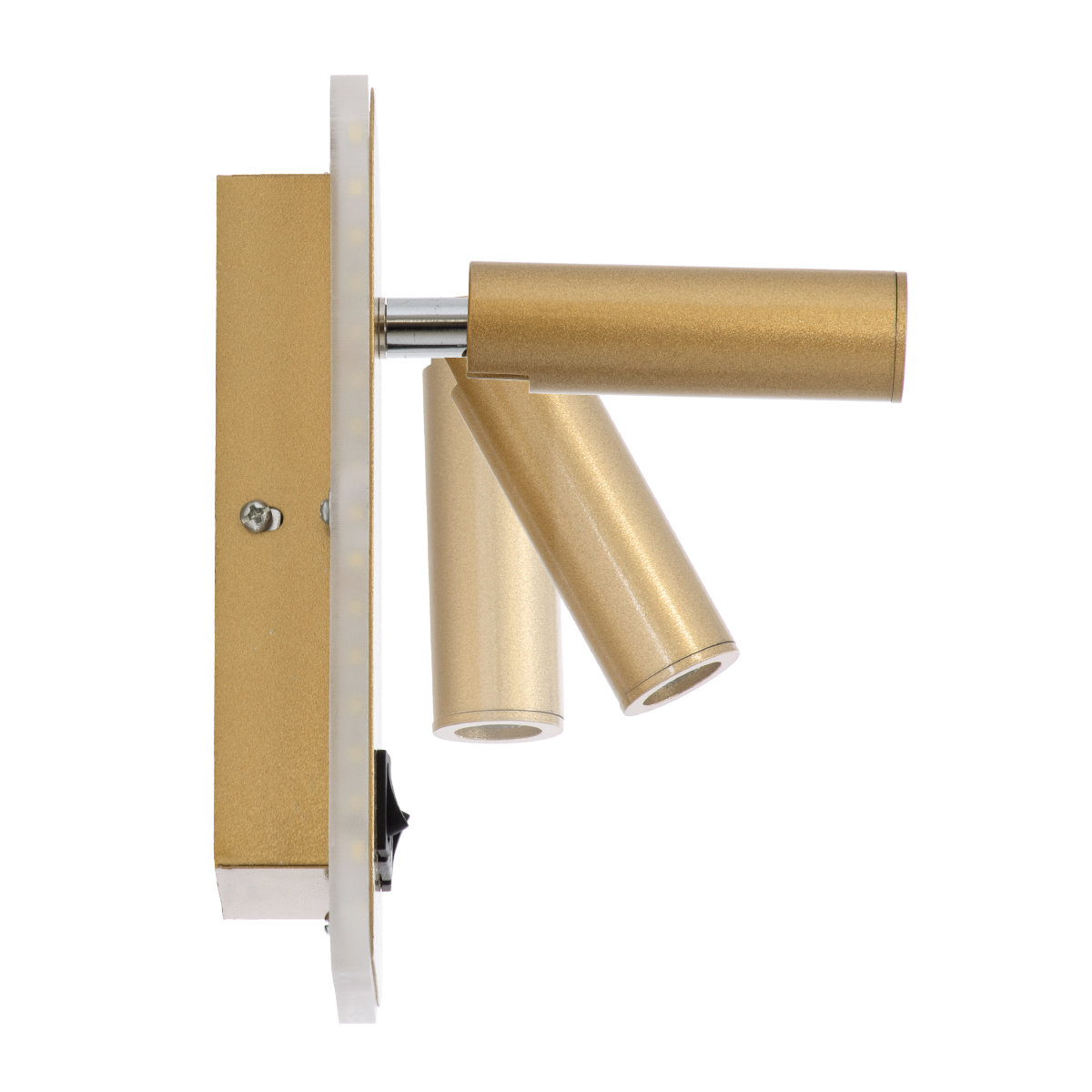 LEDTM® LADY-O 61366 Μοντέρνο Φωτιστικό Τοίχου - Απλίκα Ξενοδοχείου Reading Light με Φορτιστή USB 3A LED 10W 1000lm 36° & 360° AC 220-240V IP20 Φυσικό Λευκό 4500K - Bridgelux COB Chip & TÜV SÜD Driver - Χρυσό Βούρτσας - Μ10.5 x Π10 x Υ18.5cm - 3 Χρόνια Εγγύηση - Image 4
