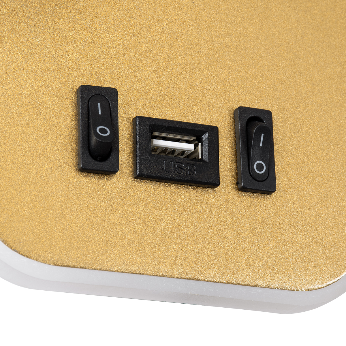 LEDTM® LADY-O 61366 Μοντέρνο Φωτιστικό Τοίχου - Απλίκα Ξενοδοχείου Reading Light με Φορτιστή USB 3A LED 10W 1000lm 36° & 360° AC 220-240V IP20 Φυσικό Λευκό 4500K - Bridgelux COB Chip & TÜV SÜD Driver - Χρυσό Βούρτσας - Μ10.5 x Π10 x Υ18.5cm - 3 Χρόνια Εγγύηση - Image 6