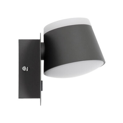 LEDTM® REGENCY 61378 Μοντέρνο Φωτιστικό Τοίχου - Απλίκα Ξενοδοχείου Reading Light με Φορτιστή USB 3A LED 16W 1840lm 120° AC 220-240V IP20 Φυσικό Λευκό 4500K - Γκρι Ανθρακί - Μ16.5 x Π12 x Υ10cm - 3 Χρόνια Εγγύηση - Image 5