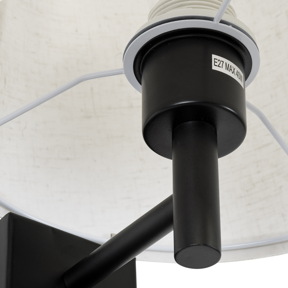 LEDTM® ROULETTE-R 61379 Μοντέρνο Φωτιστικό Τοίχου - Απλίκα Ξενοδοχείου Reading Light με Φορτιστή USB 3A & Ντουί 1 x E27 LED 3W 360lm 36° & 360° AC 220-240V IP20 Φυσικό Λευκό 4500K - Bridgelux COB Chip & TÜV SÜD Driver - Μαύρο & Μπεζ - Μ22 x Π23.5 x Υ37cm - Σετ 2 Τεμαχίων - 3 Χρόνια Εγγύηση - Image 8