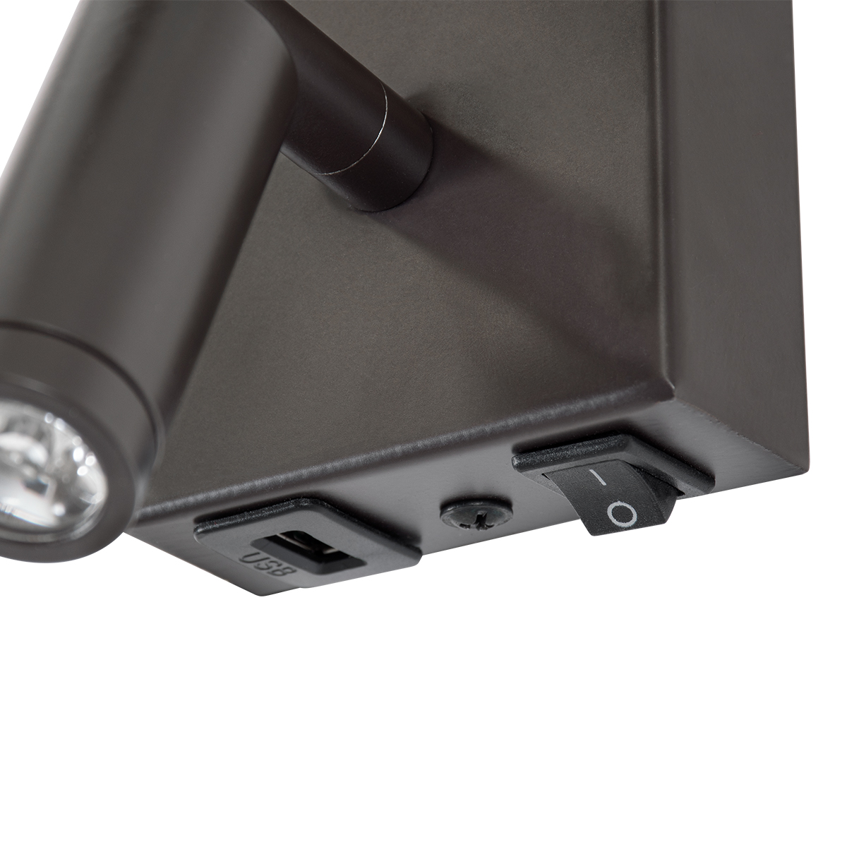LEDTM® ROULETTE-R 61381 Μοντέρνο Φωτιστικό Τοίχου - Απλίκα Ξενοδοχείου Reading Light με Φορτιστή USB 3A & Ντουί 1 x E27 LED 3W 360lm 36° & 360° AC 220-240V IP20 Φυσικό Λευκό 4500K - Bridgelux COB Chip & TÜV SÜD Driver - Καφέ & Μπεζ - Μ22 x Π23.5 x Υ37cm - Σετ 2 Τεμαχίων - 3 Χρόνια Εγγύηση - Image 6