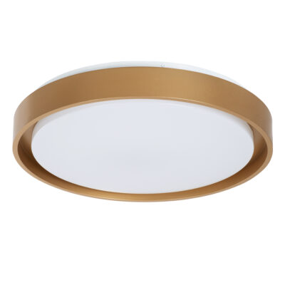 LEDTM® BARCHETTA 61399-S Πλαφονιέρα Οροφής LED CCT 72W 8306lm 120° AC 220-240V - Εναλλαγή Φωτισμού μέσω Τηλεχειριστηρίου All In One Ψυχρό 6000k+Φυσικό 4500k+Θερμό 2700k Dimmable Φ48cm - Χρυσό - 3 Years Warranty - Image 3