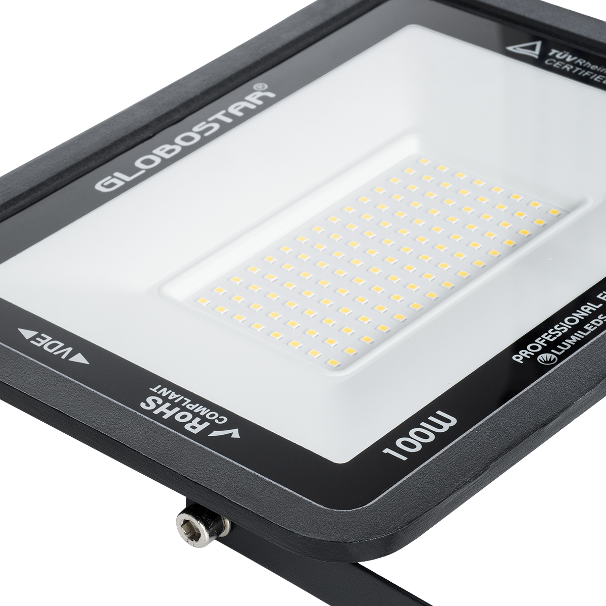 LEDTM® ATLAS 61425 Προβολέας LED 100W 12500lm 120° AC 220-240V Αδιάβροχο IP67 Ψυχρό Λευκό 6000K - Lumileds SMD Chip - TÜV Rheinland Certified - Μαύρο Ματ - Μ27 x Π4 x Υ21cm - 5 Χρόνια Εγγύηση - Image 6
