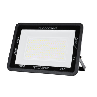 Alternative view of LEDTM® ATLAS 61429 Προβολέας LED 150W 18000lm 120° AC 220-240V Αδιάβροχο IP67 Φυσικό Λευκό Ματ 4500K - Lumileds SMD Chip - TÜV Rheinland Certified - Μαύρο Ματ - Μ32 x Π4 x Υ23cm - 5 Χρόνια Εγγύηση
