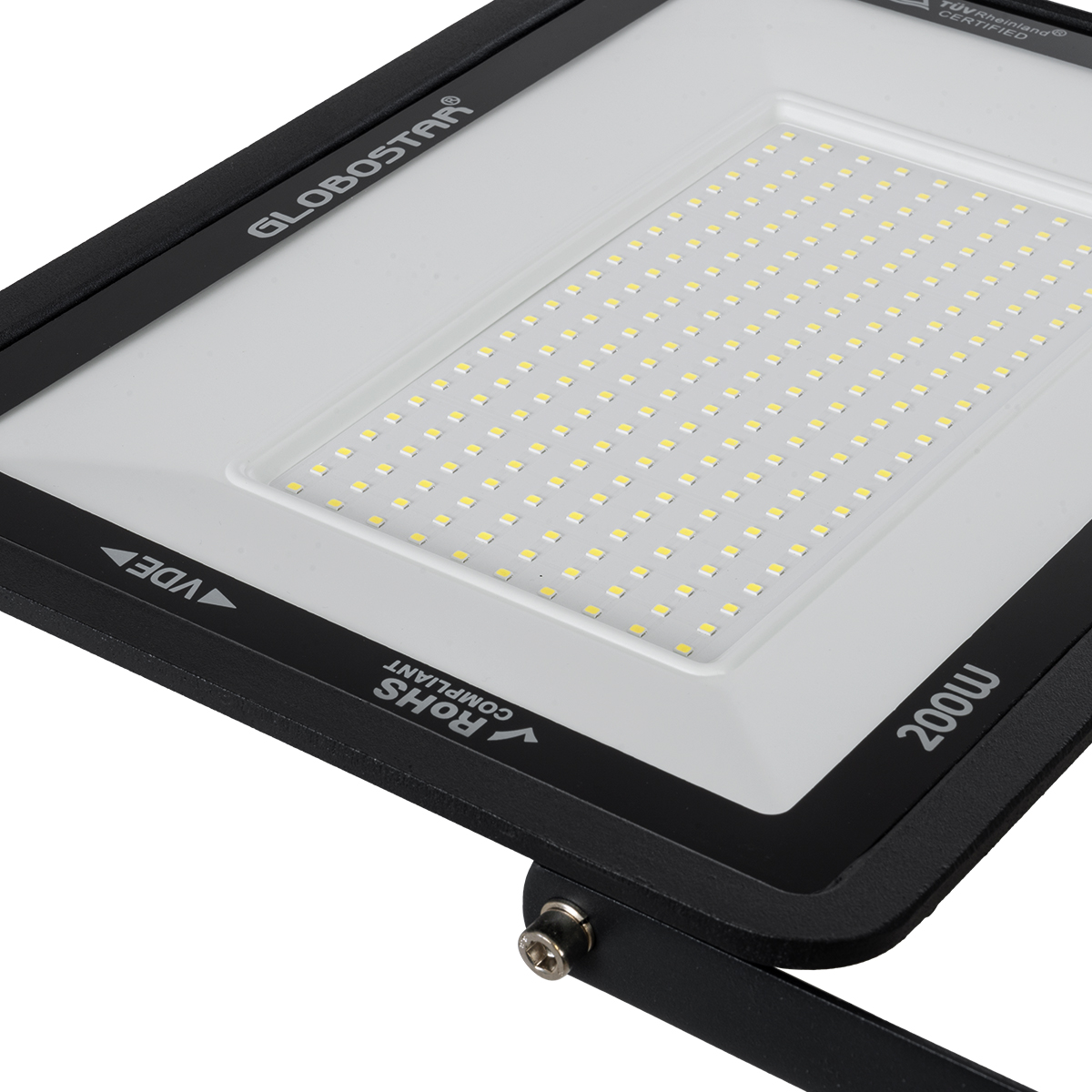 LEDTM® ATLAS 61431 Προβολέας LED 200W 25000lm 120° AC 220-240V Αδιάβροχο IP67 Ψυχρό Λευκό 6000K - Lumileds SMD Chip - TÜV Rheinland Certified - Μαύρο Ματ - Μ38 x Π4 x Υ28cm - 5 Χρόνια Εγγύηση - Image 6