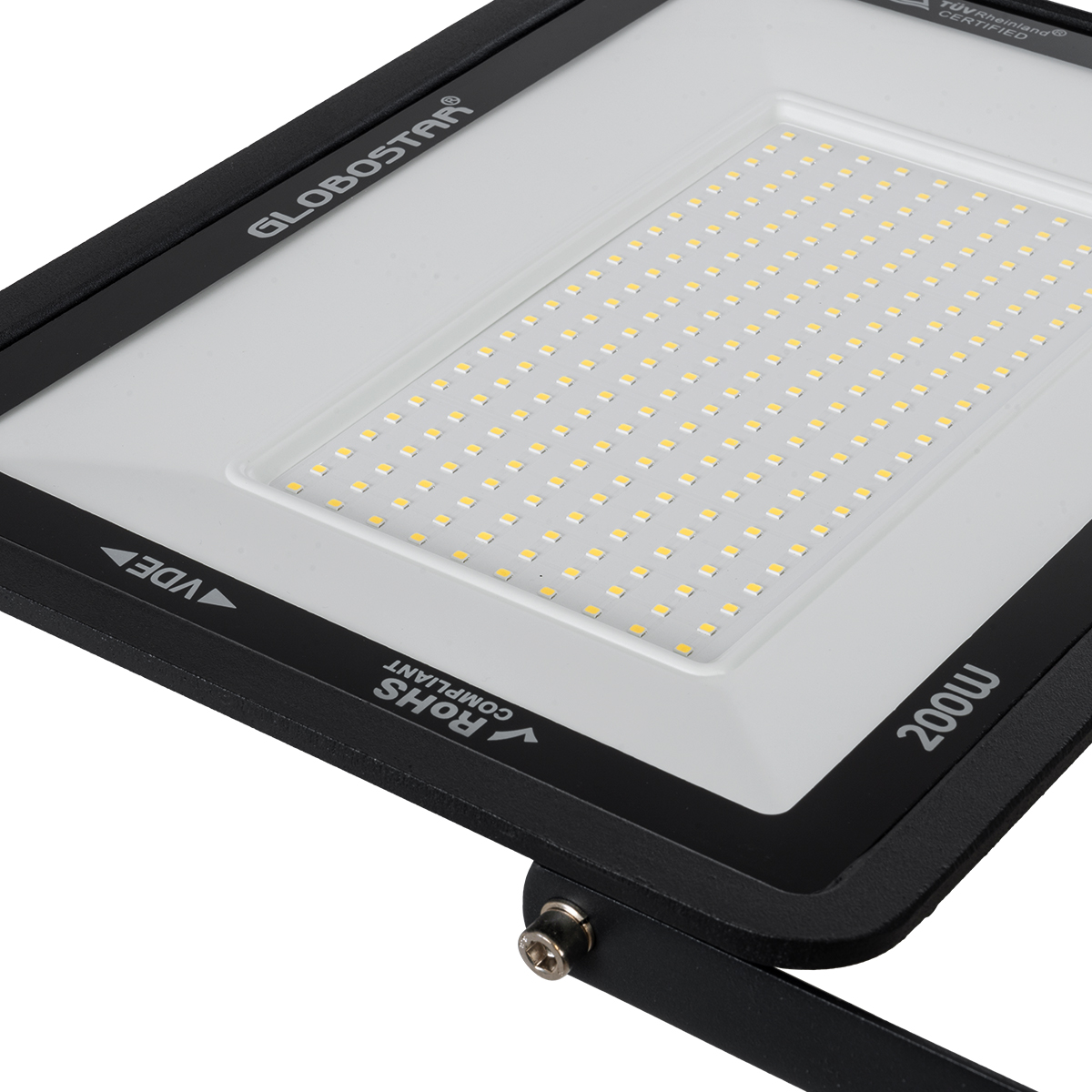 LEDTM® ATLAS 61432 Προβολέας LED 200W 24000lm 120° AC 220-240V Αδιάβροχο IP67 Φυσικό Λευκό 4500K - Lumileds SMD Chip - TÜV Rheinland Certified - Μαύρο Ματ - Μ38 x Π4 x Υ28cm - 5 Χρόνια Εγγύηση - Image 6