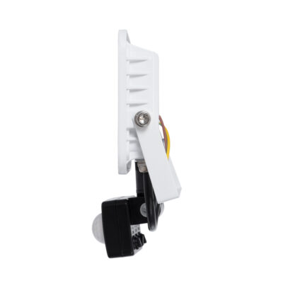 LEDTM® AURORA 61438 Επαγγελματικός Προβολέας LED 20W 2500lm 120° AC 220-240V με Ενσωματωμένο Ρυθμιζόμενο Αισθητήρα Κίνησης PIR - Αδιάβροχος IP67 - Μ12 x Π5 x Υ14.5cm - Λευκό - Ψυχρό Λευκό 6000K - LUMILEDS Chips - TÜV Rheinland Certified - 3 Years Warranty - Image 4
