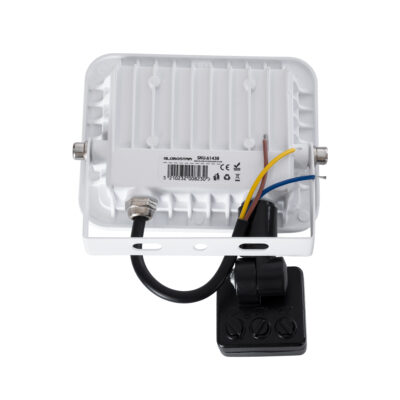 LEDTM® AURORA 61438 Επαγγελματικός Προβολέας LED 20W 2500lm 120° AC 220-240V με Ενσωματωμένο Ρυθμιζόμενο Αισθητήρα Κίνησης PIR - Αδιάβροχος IP67 - Μ12 x Π5 x Υ14.5cm - Λευκό - Ψυχρό Λευκό 6000K - LUMILEDS Chips - TÜV Rheinland Certified - 3 Years Warranty - Image 5