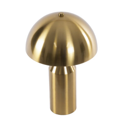 LEDTM® URANUS-S 61451 Μοντέρνο Επιτραπέζιο Φωτιστικό Πορτατίφ Δίφωτο 2 x E27 IP20 Χρυσό & Λευκό Μέταλλο - Μ25 x Π25 x Υ39cm - Image 4