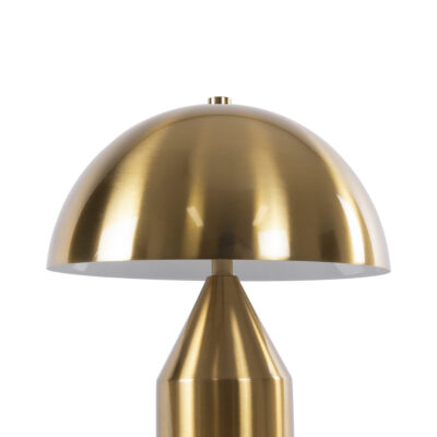 LEDTM® URANUS-S 61451 Μοντέρνο Επιτραπέζιο Φωτιστικό Πορτατίφ Δίφωτο 2 x E27 IP20 Χρυσό & Λευκό Μέταλλο - Μ25 x Π25 x Υ39cm - Image 6