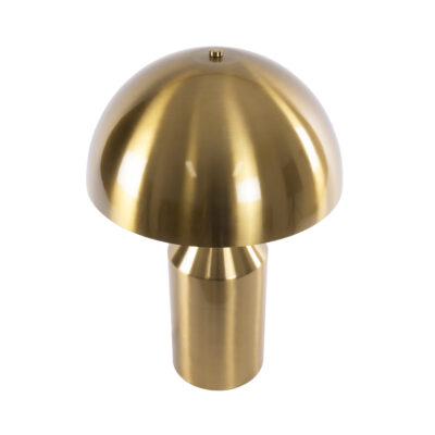 LEDTM® URANUS-M 61455 Μοντέρνο Επιτραπέζιο Φωτιστικό Πορτατίφ Δίφωτο 2 x E27 IP20 Χρυσό & Λευκό Μέταλλο - Μ35 x Π35 x Υ54cm - Image 4