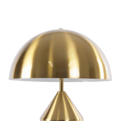 LEDTM® URANUS-M 61455 Μοντέρνο Επιτραπέζιο Φωτιστικό Πορτατίφ Δίφωτο 2 x E27 IP20 Χρυσό & Λευκό Μέταλλο - Μ35 x Π35 x Υ54cm - Image 6