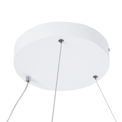 LEDTM® DIAMOND 61518 Κρεμαστό Φωτιστικό Δαχτυλίδι-Κύκλος LED CCT 75W 8400lm 360° AC 220-240V - Εναλλαγή Φωτισμού μέσω Τηλεχειριστηρίου All In One Ψυχρό 6000k+Φυσικό 4500k+Θερμό 2700k Dimmable Φ100cm - Λευκό - 3 Years Warranty - Image 7