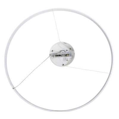 LEDTM® DIAMOND 61518 Κρεμαστό Φωτιστικό Δαχτυλίδι-Κύκλος LED CCT 75W 8400lm 360° AC 220-240V - Εναλλαγή Φωτισμού μέσω Τηλεχειριστηρίου All In One Ψυχρό 6000k+Φυσικό 4500k+Θερμό 2700k Dimmable Φ100cm - Λευκό - 3 Years Warranty - Image 8