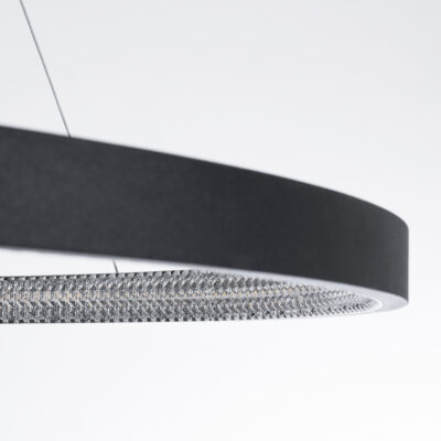 LEDTM® DIAMOND 61520 Κρεμαστό Φωτιστικό Δαχτυλίδι-Κύκλος LED CCT 67W 7504lm 360° AC 220-240V - Εναλλαγή Φωτισμού μέσω Τηλεχειριστηρίου All In One Ψυχρό 6000k+Φυσικό 4500k+Θερμό 2700k Dimmable Φ80cm - Μαύρο - 3 Years Warranty - Image 6