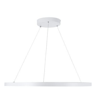 LEDTM® DIAMOND 61521 Κρεμαστό Φωτιστικό Δαχτυλίδι-Κύκλος LED CCT 67W 7504lm 360° AC 220-240V - Εναλλαγή Φωτισμού μέσω Τηλεχειριστηρίου All In One Ψυχρό 6000k+Φυσικό 4500k+Θερμό 2700k Dimmable Φ80cm - Λευκό - 3 Years Warranty - Image 4