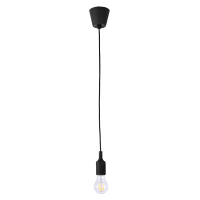 LEDTM® CABLITO 61552 Μοντέρνο Κρεμαστό Φωτιστικό Οροφής με Ντουί 1 x E27 AC 220-240V IP20 - Μαύρο - Μ4 x Π4 x Υ110cm
