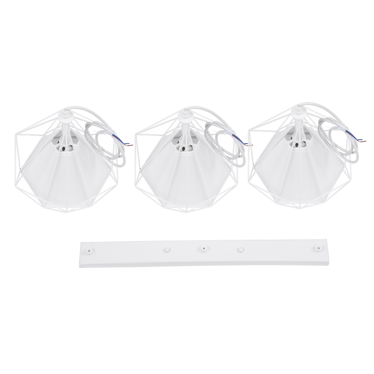 LEDTM® EIFFEL 61570 Vintage Κρεμαστό Φωτιστικό Οροφής με Ντουί 3 x E27 AC 220-240V IP20 - Λευκό - Μ68 x Π25 x Υ130cm - Image 11