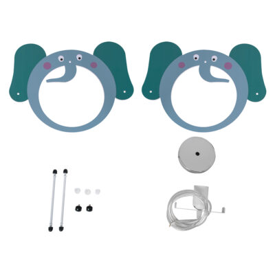 LEDTM® ELEPHANT 61578 Παιδικό Κρεμαστό Φωτιστικό Φιγούρα Μονόφωτο 1 x E27 IP20 Πολύχρωμο Πλαστικό - Μ37.7 x Π15.5 x Υ31.5cm - Image 12