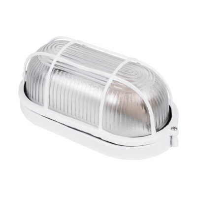 LEDTM® BOATLIGHT 61582 Vintage Φωτιστικό Καραβοχελώνα Τοίχου - Απλίκα με Ντουί 1 x E27 120° AC 220-240V Αδιάβροχο IP65 - Λευκό Ματ - Μ21 x Π10.4 x Υ9cm - Image 7