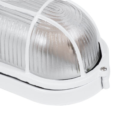 LEDTM® BOATLIGHT 61582 Vintage Φωτιστικό Καραβοχελώνα Τοίχου - Απλίκα με Ντουί 1 x E27 120° AC 220-240V Αδιάβροχο IP65 - Λευκό Ματ - Μ21 x Π10.4 x Υ9cm - Image 8