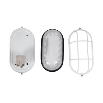 LEDTM® BOATLIGHT 61582 Vintage Φωτιστικό Καραβοχελώνα Τοίχου - Απλίκα με Ντουί 1 x E27 120° AC 220-240V Αδιάβροχο IP65 - Λευκό Ματ - Μ21 x Π10.4 x Υ9cm - Image 9