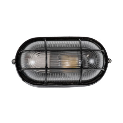 LEDTM® BOATLIGHT 61583 Vintage Φωτιστικό Καραβοχελώνα Τοίχου - Απλίκα με Ντουί 1 x E27 120° AC 220-240V Αδιάβροχο IP65 - Μαύρο Ματ - Μ21 x Π10.4 x Υ9cm - Image 4