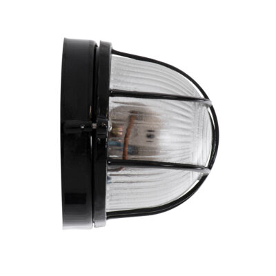 LEDTM® BOATLIGHT 61583 Vintage Φωτιστικό Καραβοχελώνα Τοίχου - Απλίκα με Ντουί 1 x E27 120° AC 220-240V Αδιάβροχο IP65 - Μαύρο Ματ - Μ21 x Π10.4 x Υ9cm - Image 5