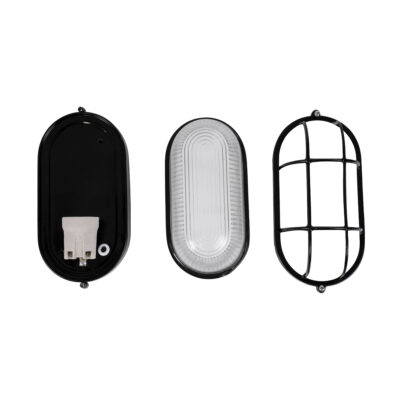 LEDTM® BOATLIGHT 61583 Vintage Φωτιστικό Καραβοχελώνα Τοίχου - Απλίκα με Ντουί 1 x E27 120° AC 220-240V Αδιάβροχο IP65 - Μαύρο Ματ - Μ21 x Π10.4 x Υ9cm - Image 9