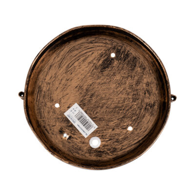 LEDTM® BOATLIGHT 61587 Vintage Φωτιστικό Καραβοχελώνα Τοίχου & Οροφής με Ντουί 1 x E27 120° AC 220-240V Αδιάβροχο IP65 - Μπρονζέ Εφέ Σκουριάς Ματ - Μ17.5 x Π17.5 x Υ9cm - Image 6