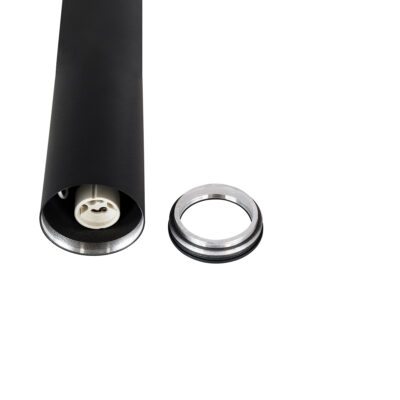 LEDTM® DUCT 61621 Επιφανειακό Στρόγγυλο Φωτιστικό Σποτ Αλουμινίου με Ντουί GU10 VDE Certified AC 220-240V IP44 Φ6 x Υ75cm - Μαύρο - 5 Years Warranty - Image 8