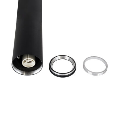 LEDTM® DUCT 61621 Επιφανειακό Στρόγγυλο Φωτιστικό Σποτ Αλουμινίου με Ντουί GU10 VDE Certified AC 220-240V IP44 Φ6 x Υ75cm - Μαύρο - 5 Years Warranty - Image 9
