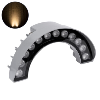 Alternative view of LEDTM® TREEWINA 90681 Κυρτή Μπάρα Φωτισμού Wall Washer για Φυτά - Δέντρα LED 12W 1320lm 30° DC 24V Αδιάβροχο IP65 Θερμό Λευκό 2700K Dimmable - Bridgelux SMD Chip - Γκρι Ανθρακί - Μ23.5 x Π7.5 x Υ12cm - 3 Χρόνια Εγγύηση