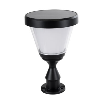 Alternative view of LEDTM® ARVENT 90534 Φωτιστικό Κολωνάκι Κήπου LED 10W 500lm 120° με Ενσωματωμένο Φωτοβολταϊκό Panel 6V 2W & Επαναφορτιζόμενη Μπαταρία Li-ion 3.2V 8000mAh με Αισθητήρα Ημέρας-Νύχτας Αδιάβροχο IP65 Ψυχρό Λευκό 6000K - Γκρι Ανθρακί - Μ24 x Π24 x Υ36cm - 2 Χρόνια Εγγύηση