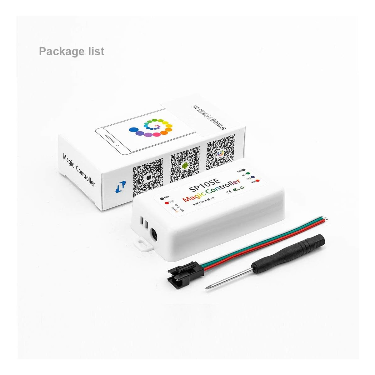 LEDTM® SP105E 70039 WiFi 2.4G Ψηφιακός Pixel Addressable Controller DC 5-12-24V IP20 - WiFi 2.4G - SPI/TTL Protocol 2048 IC - Μ8.5 x Π4.5 x Υ2.2cm - 2 Χρόνια Εγγύηση - Image 12