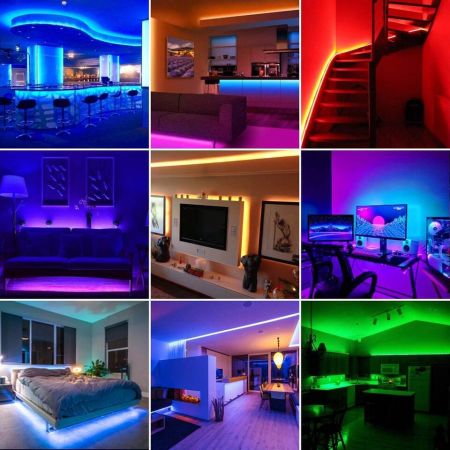 LEDTM® CHROMAWAVE 70411 Σετ Ταινίας με IR Ασύρματο Χειριστήριο & Τροφοδοτικό LED 36W 2160lm 120° AC 220-240V IP20 150 x SMD5050 Chip Πολύχρωμο RGB Dimmable - Sanan SMD Chip - Μ500 x Π1 x Υ0.2cm - Ρολό 5 Μέτρων - 2 Χρόνια Εγγύηση - Image 10