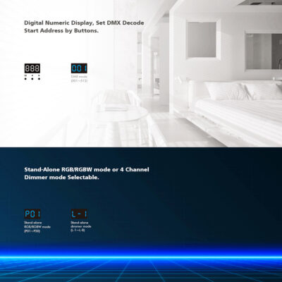 LEDTM® 70668 D4-L SKYDANCE DC DMX & RDM Dimmer High Speed Controller / Decoder 4 Καναλιών DC 12-24V 4 x 5A 120W - Max 20.5A 480W - IP20 Μ17 x Π5 x Υ2.5cm - 5 Years Warranty - Image 13