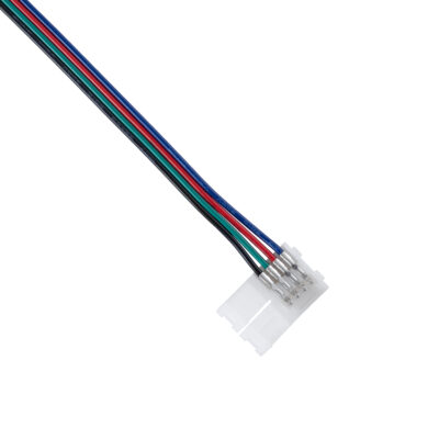 LEDTM® 70730 Μονός Connector Ατερμάτιστος με 15cm Καλώδιο για Όλες τις RGB Ταινίες LED 10mm - Image 4