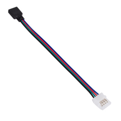 LEDTM® 70741 Ταχυσύνδεσμος Τροφοδοσίας IP20 - Strip To Power Connector 4 PIN για Ένωση 1 x RGB Ταινία LED Πλάτους 10mm - Image 3