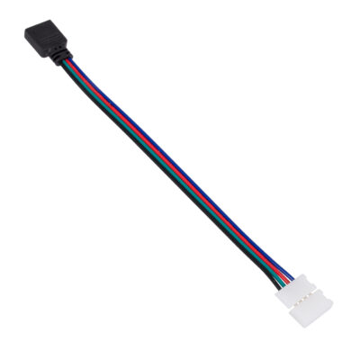 LEDTM® 70741 Ταχυσύνδεσμος Τροφοδοσίας IP20 - Strip To Power Connector 4 PIN για Ένωση 1 x RGB Ταινία LED Πλάτους 10mm - Image 4