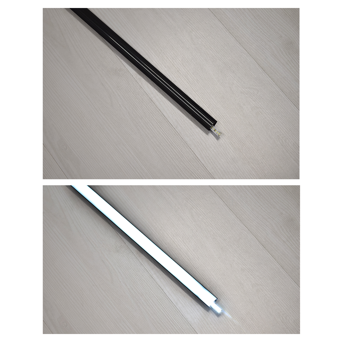 LEDTM® ALP-CORNER LINEO 70816-3M Επιφανειακό Γωνιακό Προφίλ Αλουμινίου με Μαύρο Φιμέ Πατητό Κάλυμμα για Ταινίες LED IP20 - Μαύρο - Μ300 x Π1.6 x Υ1.6cm - Πακέτο 5 Τεμαχίων - Image 4