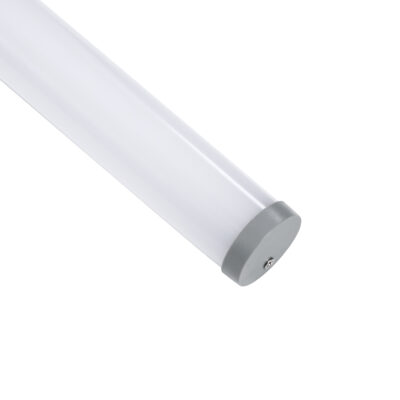 LEDTM® ALP-ROUND TUBIT 70853-3M Επιφανειακό & Κρεμαστό Προφίλ Αλουμινίου με Λευκό Γαλακτερό Πατητό Κάλυμμα για Ταινίες LED IP20 - Ασημί & Λευκό - Μ300 x Π3 x Υ3cm - Image 4