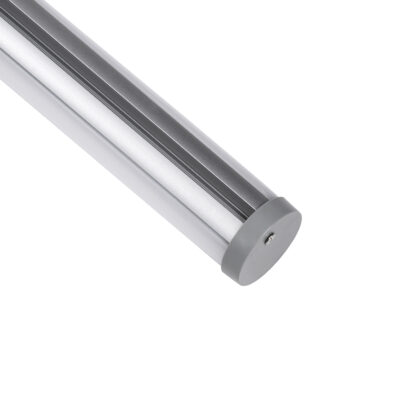 LEDTM® ALP-ROUND TUBIT 70853-3M Επιφανειακό & Κρεμαστό Προφίλ Αλουμινίου με Λευκό Γαλακτερό Πατητό Κάλυμμα για Ταινίες LED IP20 - Ασημί & Λευκό - Μ300 x Π3 x Υ3cm - Image 5