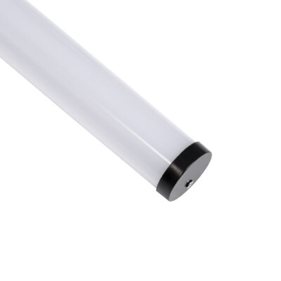 LEDTM® ALP-ROUND TUBIT 70854-3M Επιφανειακό & Κρεμαστό Προφίλ Αλουμινίου με Λευκό Γαλακτερό Πατητό Κάλυμμα για Ταινίες LED IP20 - Μαύρο & Λευκό - Μ300 x Π3 x Υ3cm - Image 4