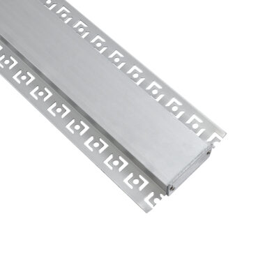 LEDTM® ALP-PLASTERIN GYPSO 70861-3M Χωνευτό Προφίλ Αλουμινίου Ειδικό για Γυψοσανίδα με Λευκό Γαλακτερό Πατητό Κάλυμμα για Ταινίες LED IP20 - Ασημί & Λευκό - Μ300 x Π7.8 x Υ1.4cm - Πακέτο 5 Τεμαχίων - Image 5