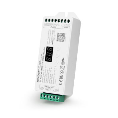 LEDTM® 71426 D5-CX Mi-BOXER DC DMX & RDM Dimmer High Speed Controller / Decoder 5 Καναλιών DC 12-24V 5 x 4A 96W - Max 20A 480W - IP20 Μ13 x Π5 x Υ2.5cm - 5 Years Warranty - Image 7