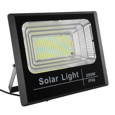 LEDTM® HERMES 71558 Αυτόνομος Ηλιακός Προβολέας LED SMD 200W 16000lm με Ενσωματωμένη Μπαταρία 20000mAh - Φωτοβολταϊκό Πάνελ με Αισθητήρα Ημέρας-Νύχτας και Ασύρματο Χειριστήριο RF 2.4Ghz Αδιάβροχος IP66 Ψυχρό Λευκό 6000K - 3 Χρόνια Εγγύηση - Image 3